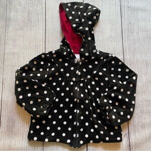 Gymboree Holiday Panda Polka Dot Plush Hoodie Size 4T